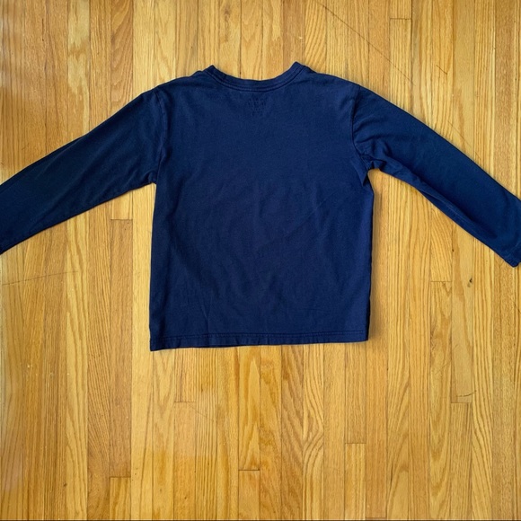 NAVY BLUE LONG SLEEVE SHIRT KIDS - Picture 4 of 4